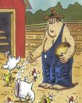 dibujos - Las amadas gallinas del granjero perturbado