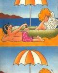 dibujos - T�pico listillo en la playa