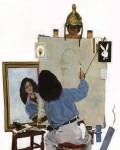 dibujos - Autoretrato de un pintor con buen poll�n