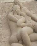 Arte en la arena de la playa